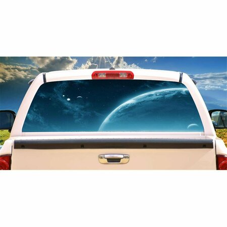 ENTRETENIMIENTO Outer Space Rear Window Graphic Suv View Thru Vinyl Back Truck Decal EN3258966